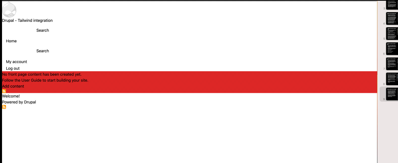 drupal tailwind integration