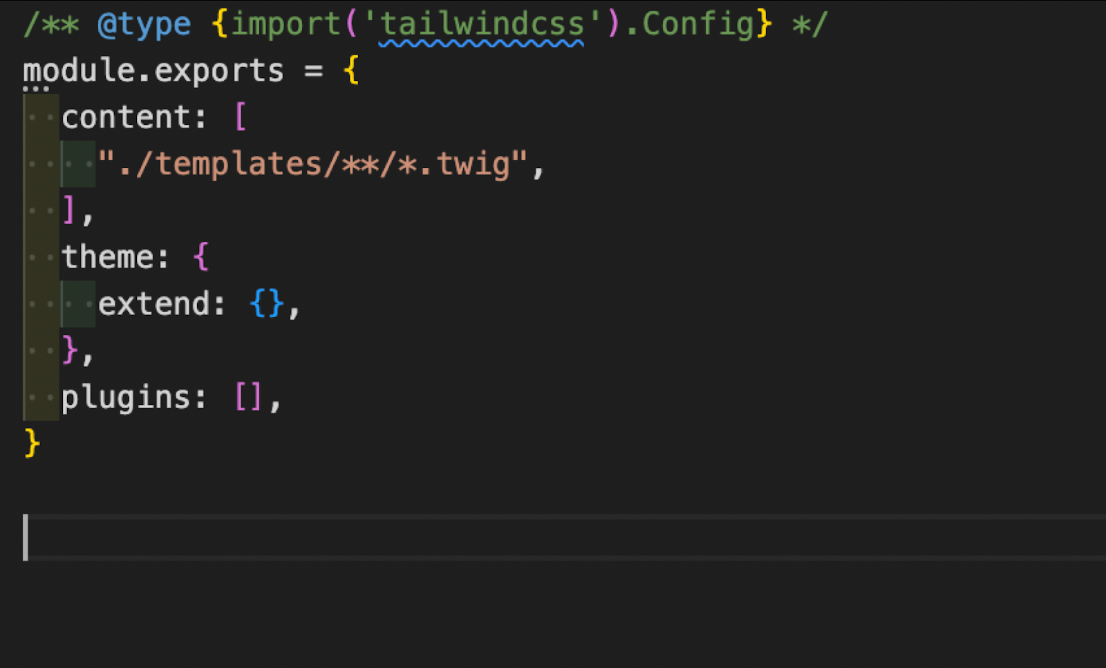 import tailwind config