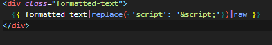 formatted text twig