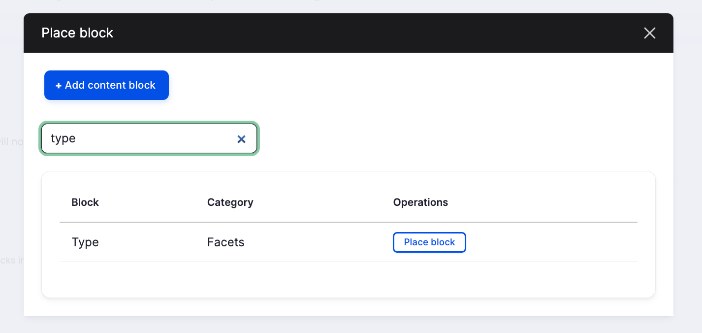 add content block