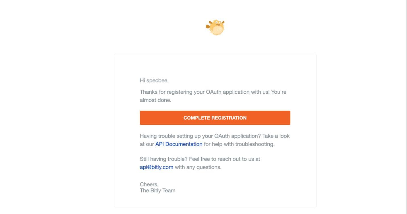 Get Registration with bitly
