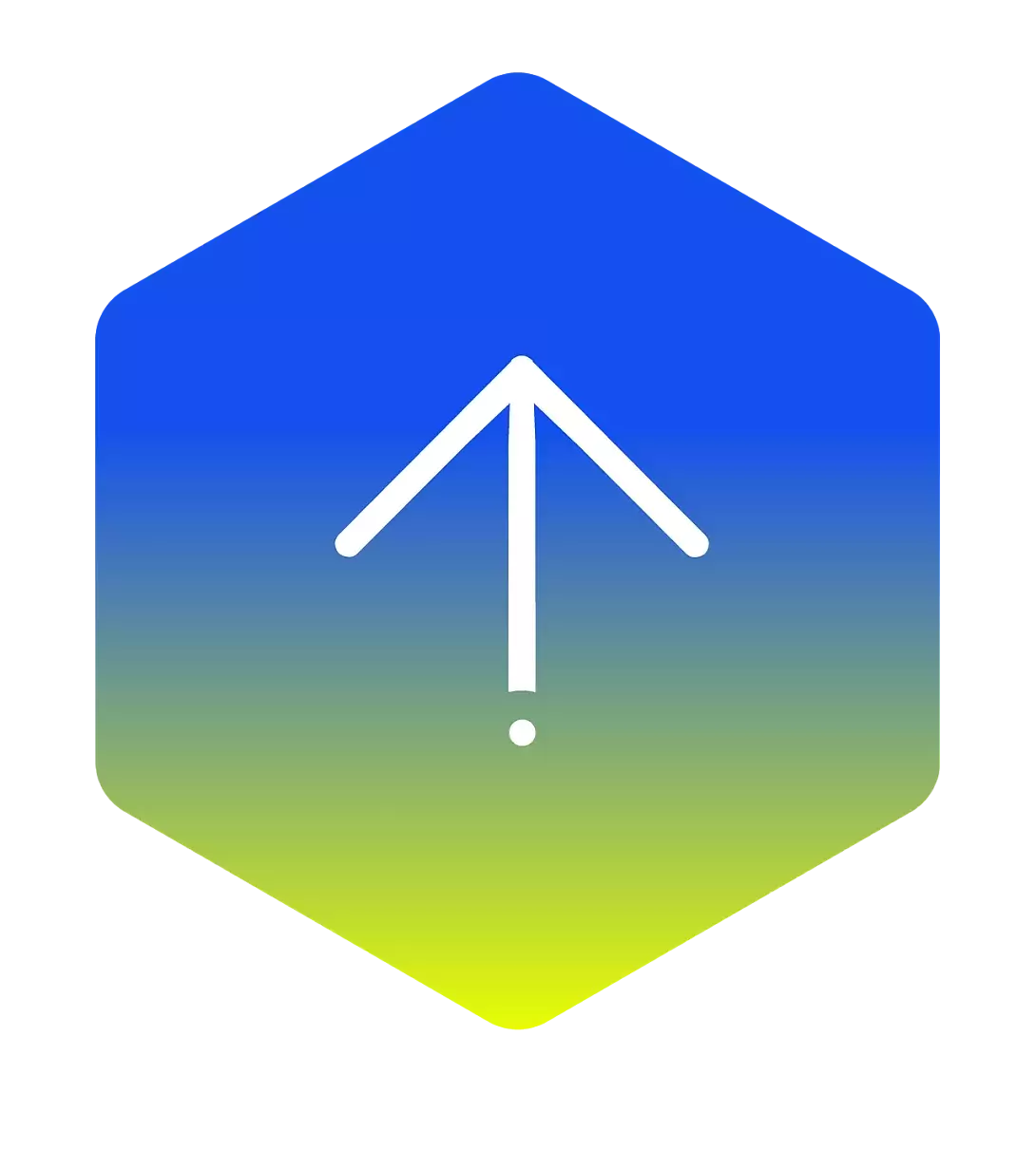 migrate content icon in an polygon