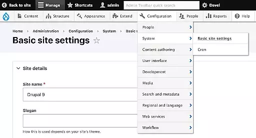 basic site setting