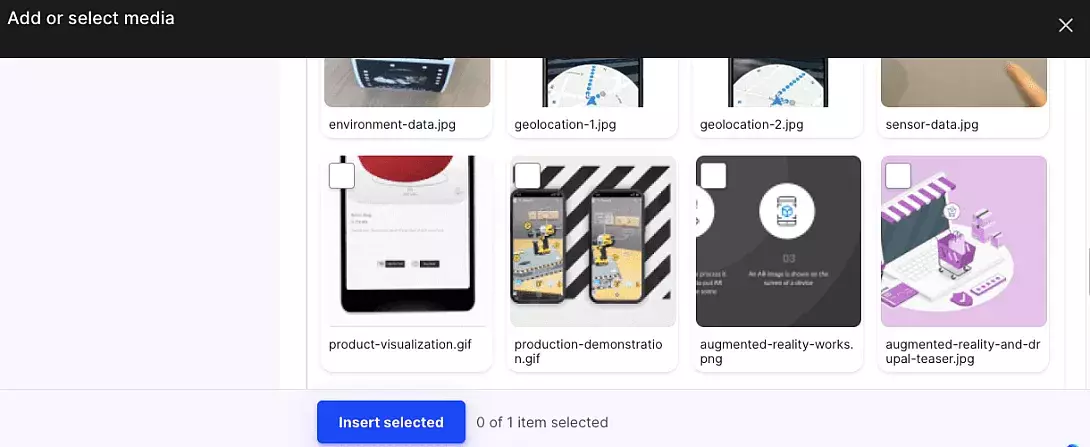 select media