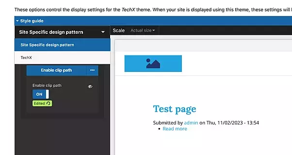 theme setting